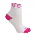 Meia Cano médio Branca/Coração BeliBum