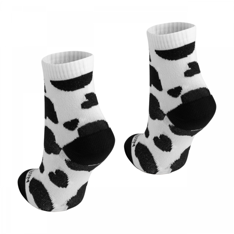 Meia Cano médio Branca/Coração Preto BeliBum