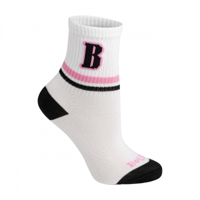 Meia cano médio Branca/Preta/B BeliBum