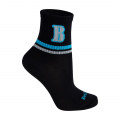 Meia Cano Medio Preta/Azul/B BeliBum