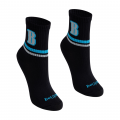 Meia Cano Medio Preta/Azul/B BeliBum
