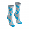 Meia 3/4 Azul/Cinza/Coelho BeliBum
