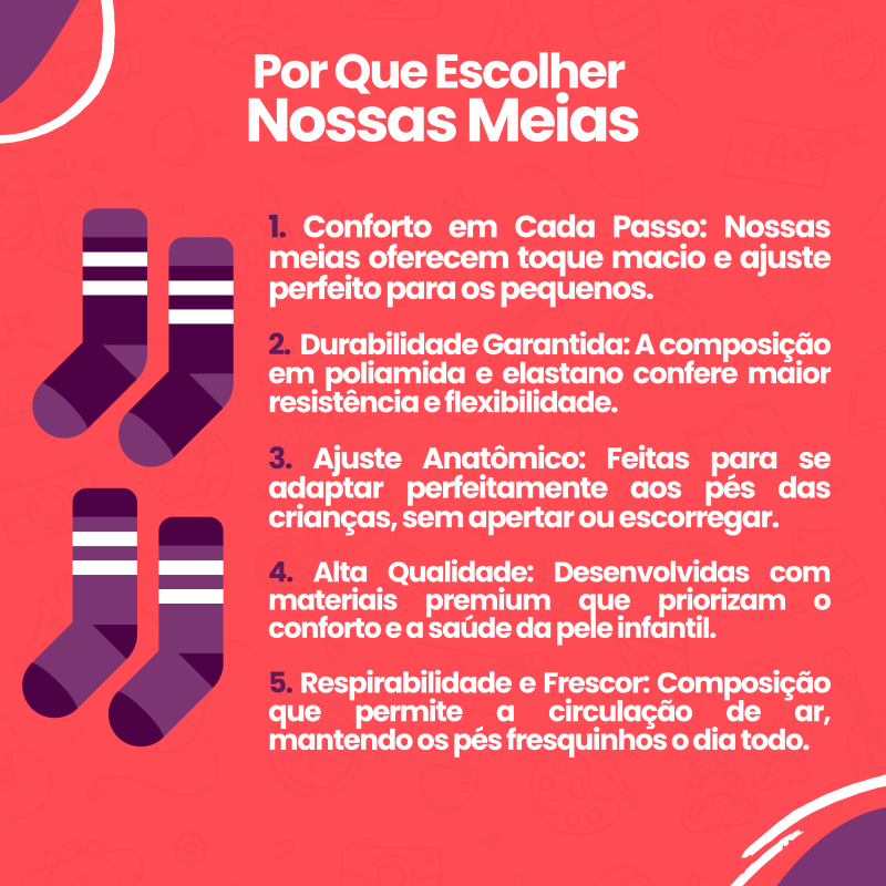 Meia 3/4 Coelho/Estrelas BeliBum